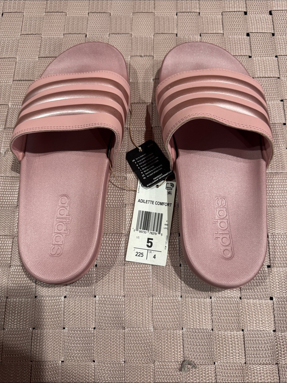 adidas Adilette Comfort Women's Slide - Blush Pink